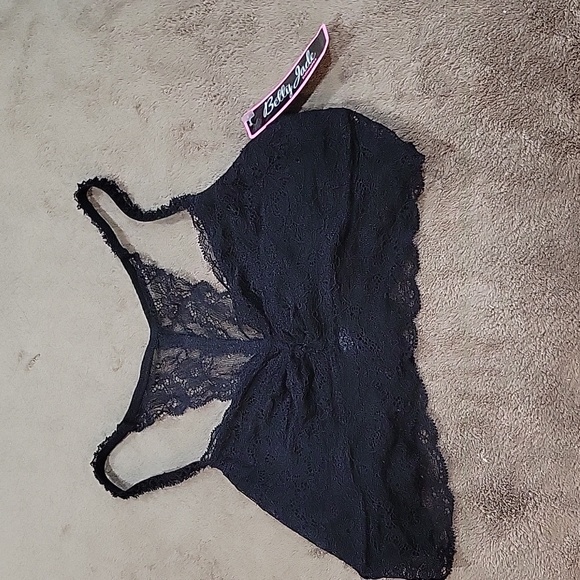 Black Lace Bralette size L - Picture 1 of 3